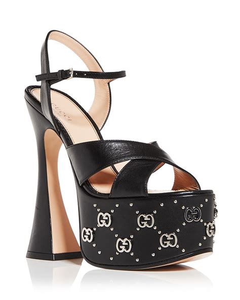 gucci sandals high platform|gucci platform sandals sale clearance.